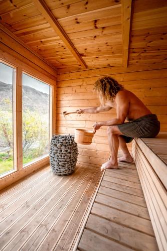 Sauna, FURU Hostel & Café (FURU Hostel & Cafe) in Leknes Sauna, FURU Hostel & Café (FURU Hostel & Cafe) in Leknes