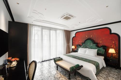 Bed, C'Lau Hotel Ninh Binh in Ninh Bình Bed, C'Lau Hotel Ninh Binh in Ninh Bình