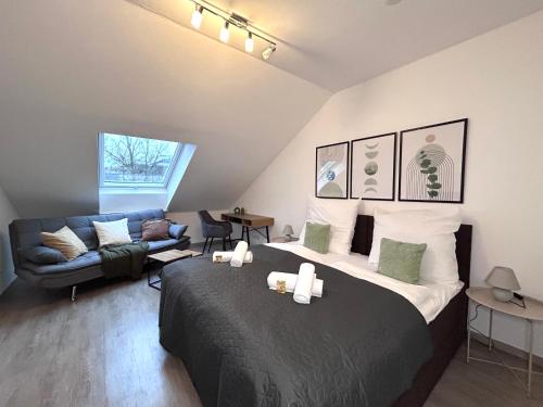 Ágy, Goltan Apartment - 9 Personen, 3 Bäder, Parkplatz, WIFI (Goltan Apartment - 9 Personen, 3 Bader, Parkplatz, WIFI) in Westheim Ágy, Goltan Apartment - 9 Personen, 3 Bäder, Parkplatz, WIFI (Goltan Apartment - 9 Personen, 3 Bader, Parkplatz, WIFI) in Westheim