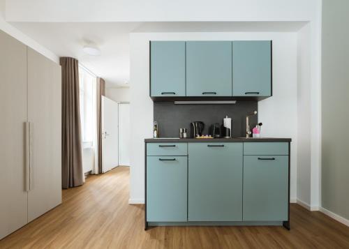 keuken, Limehome Ravensburg Marienplatz in Ravensburg keuken, Limehome Ravensburg Marienplatz in Ravensburg