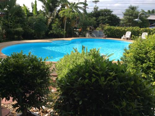 Swimming pool, Nuch's Apple Guest House in Nong Bua Lam Phu Swimming pool, Nuch's Apple Guest House in Nong Bua Lam Phu
