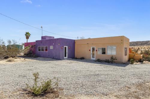 Exterior view, Private desert compound three separate living spaces each with its own entrance in Sky Valley Exterior view, Private desert compound three separate living spaces each with its own entrance in Sky Valley