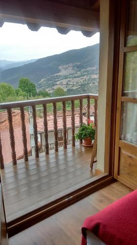 balkon/terras, Casa Fidela in Pesaguero balkon/terras, Casa Fidela in Pesaguero