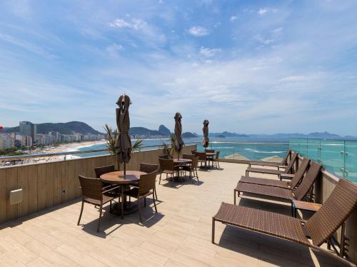 Балкон/терраса, Orla Copacabana Hotel in Рио-де-Жанейро Балкон/терраса, Orla Copacabana Hotel in Рио-де-Жанейро