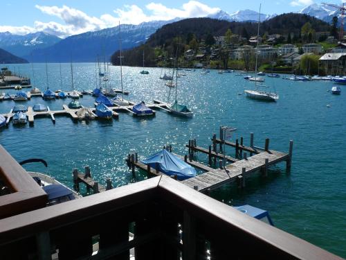 Kilátás, Hotel-Restaurant Seegarten-Marina in Spiez Kilátás, Hotel-Restaurant Seegarten-Marina in Spiez
