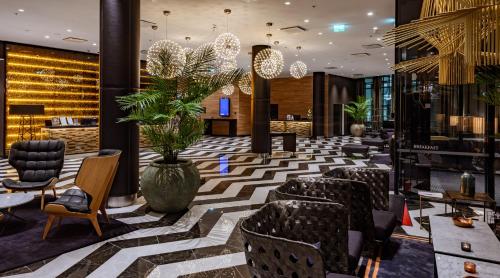 Lobby, Clarion Hotel Aviapolis in Helsinki-Vantaa Airport Lobby, Clarion Hotel Aviapolis in Helsinki-Vantaa Airport