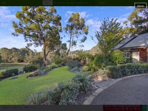 Kert, Curraweena House in Kurrajong Csúcs Kert, Curraweena House in Kurrajong Csúcs