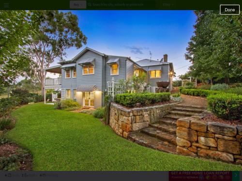Kert, Curraweena House in Kurrajong Csúcs Kert, Curraweena House in Kurrajong Csúcs