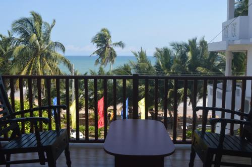 balkon/terras, Shanika Beach Inn in Tangalle balkon/terras, Shanika Beach Inn in Tangalle