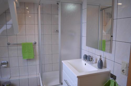 Ванна кімната, Ferienwohnung Gänseblümchen (Ferienwohnung Ganseblumchen) in Бад Вільснак Ванна кімната, Ferienwohnung Gänseblümchen (Ferienwohnung Ganseblumchen) in Бад Вільснак