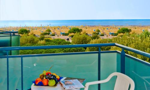 balkon/terras, Hotel Gimm in Bibione balkon/terras, Hotel Gimm in Bibione