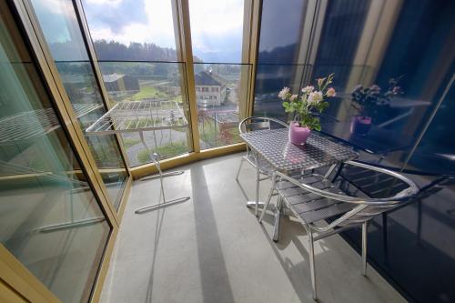 ระเบียง/ชานเรือน, HITrental Allmend Comfort Studios in เมสเซอ ระเบียง/ชานเรือน, HITrental Allmend Comfort Studios in เมสเซอ