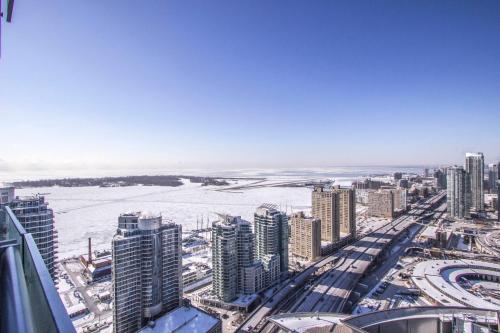 This photo about Ice - Lake and City View shared on HyHotel.com