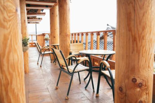 balkon/terras, Laon Hanok Gguljam in Pungnam-dong balkon/terras, Laon Hanok Gguljam in Pungnam-dong