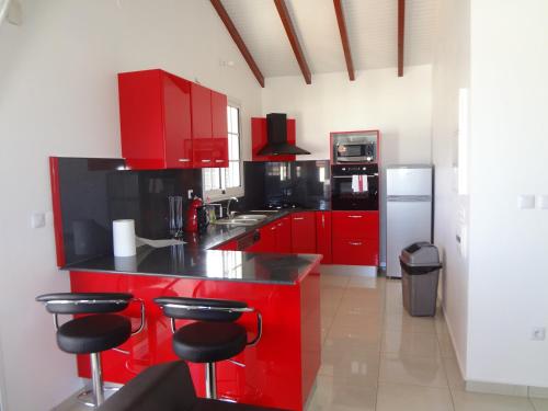 Kitchen, Villa Palulie in Capesterre-Belle-Eau Kitchen, Villa Palulie in Capesterre-Belle-Eau