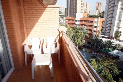 Balcony/terrace, Hotel Tropic in Benidorm - Costa Blanca Balcony/terrace, Hotel Tropic in Benidorm - Costa Blanca