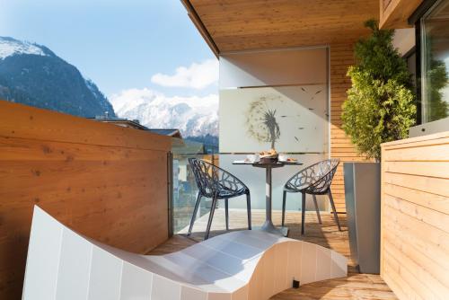 Balkon/Terrasse, LEDERER Boutique Hotel in Kaprun Balkon/Terrasse, LEDERER Boutique Hotel in Kaprun