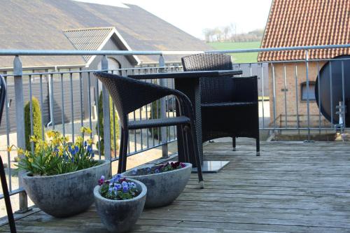 balkon/terasa, Louiselund Bed & Breakfast in Haderslev balkon/terasa, Louiselund Bed & Breakfast in Haderslev