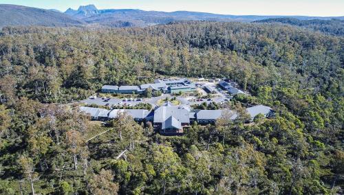 Exterior view, Cradle Mountain Hotel in Cradle Mountain Exterior view, Cradle Mountain Hotel in Cradle Mountain