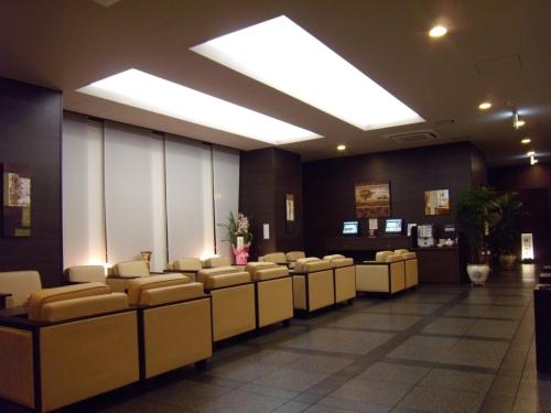 Lobby, Hotel Route Inn Tsuruoka Ekimae in Tsuruoka Lobby, Hotel Route Inn Tsuruoka Ekimae in Tsuruoka