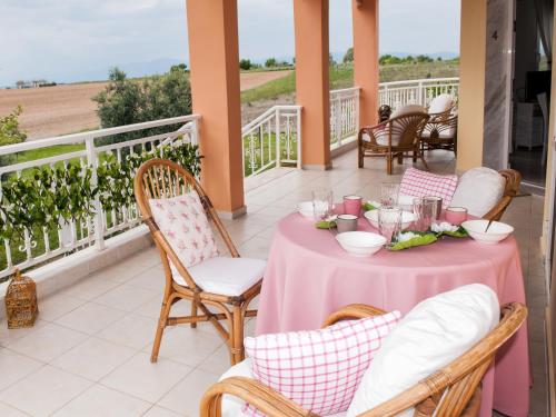 Balcony/terrace, Villa Elaia Mare in Fanari Balcony/terrace, Villa Elaia Mare in Fanari