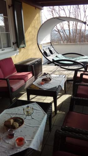 Erkély/terasz, Gastehaus Haagen in Sebersdorf Erkély/terasz, Gastehaus Haagen in Sebersdorf
