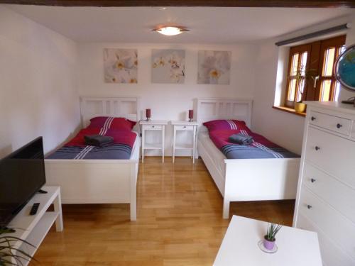 เตียงนอน, Ferienwohnung Jansen "Eins" in บัด ชวาลบัค เตียงนอน, Ferienwohnung Jansen "Eins" in บัด ชวาลบัค