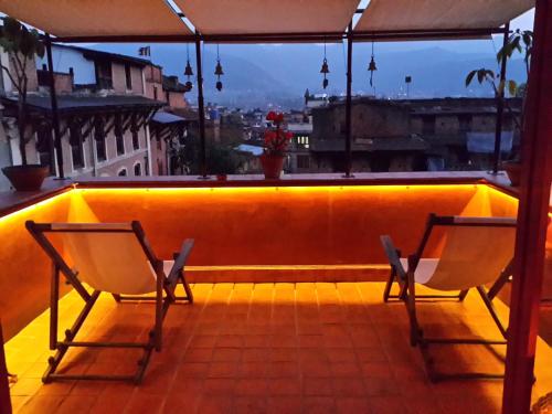 Balcony/terrace, Milla Guesthouse Bhaktapur in Bhaktapur Balcony/terrace, Milla Guesthouse Bhaktapur in Bhaktapur