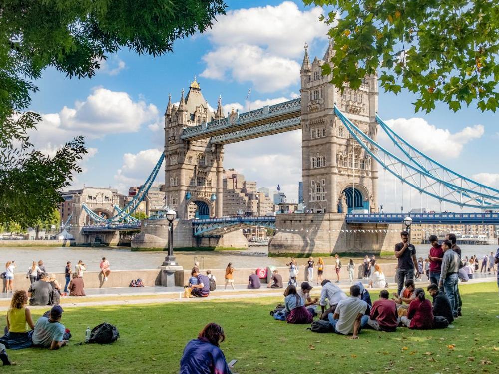 Bybilde fra London.