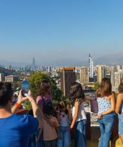 A beautiful view of Santiago