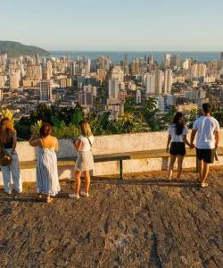 A beautiful view of Santos