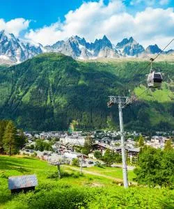 A beautiful view of Chamonix – a popular city among our users