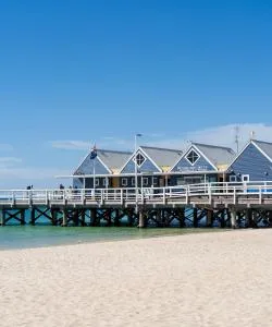 A beautiful view of Busselton serviced by Busselton Regional Airport