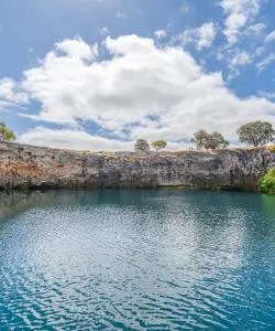 A beautiful view of Mount Gambier serviced by Mount Gambier Airport