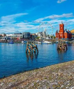 A beautiful view of Cardiff serviced by Cardiff Airport