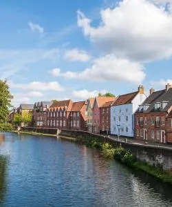 A beautiful view of Norwich – a popular city among our users