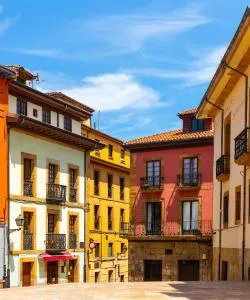A beautiful view of Oviedo serviced by Asturias Airport