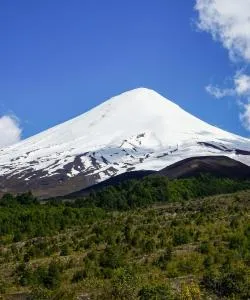 A beautiful view of Osorno serviced by Canal Bajo Carlos Hott Siebert Airport