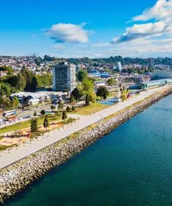 A beautiful view of Puerto Montt serviced by El Teputal Airport