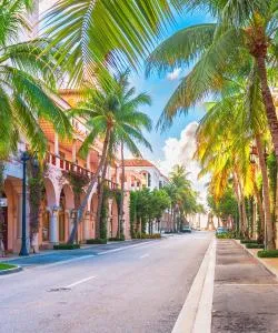 A beautiful view of Palm Beach