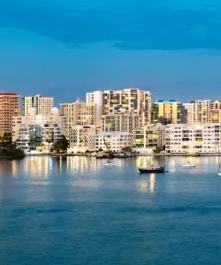 A beautiful view of Sarasota serviced by Sarasota Bradenton International Airport