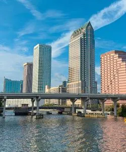 A beautiful view of Tampa serviced by St. Pete-Clearwater International Airport