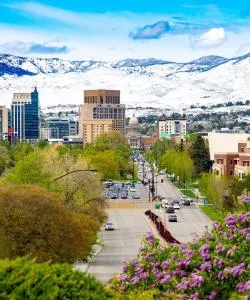 A beautiful view of Boise – a popular city among our users