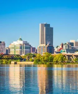 A beautiful view of Albany serviced by Albany International Airport