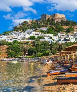 A beautiful view of Lindos