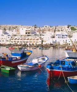 A beautiful view of Puerto del Carmen serviced by Lanzarote Airport