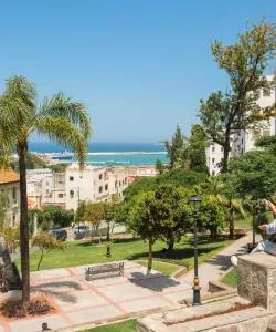 A beautiful view of Tangier serviced by Tangier Ibn Battouta Airport
