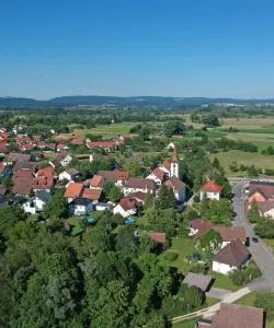 Krásný pohled na město Überlingen am Ried