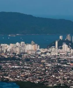A beautiful view of Santos