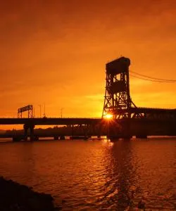 Ein schöner Blick auf Hancock, erreichbar über Flughafen Houghton County Memorial Airport